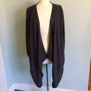 BANANA REPUBLIC grey waterfall cardi Womens Size M